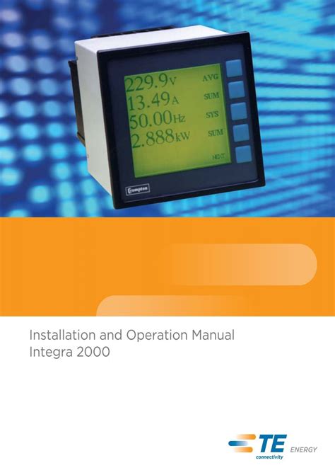 Installation and Operation Manual Integra 2000 .